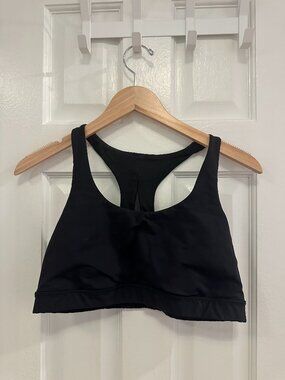 Lululemon Black Bra with Mesh Back (Size 12)